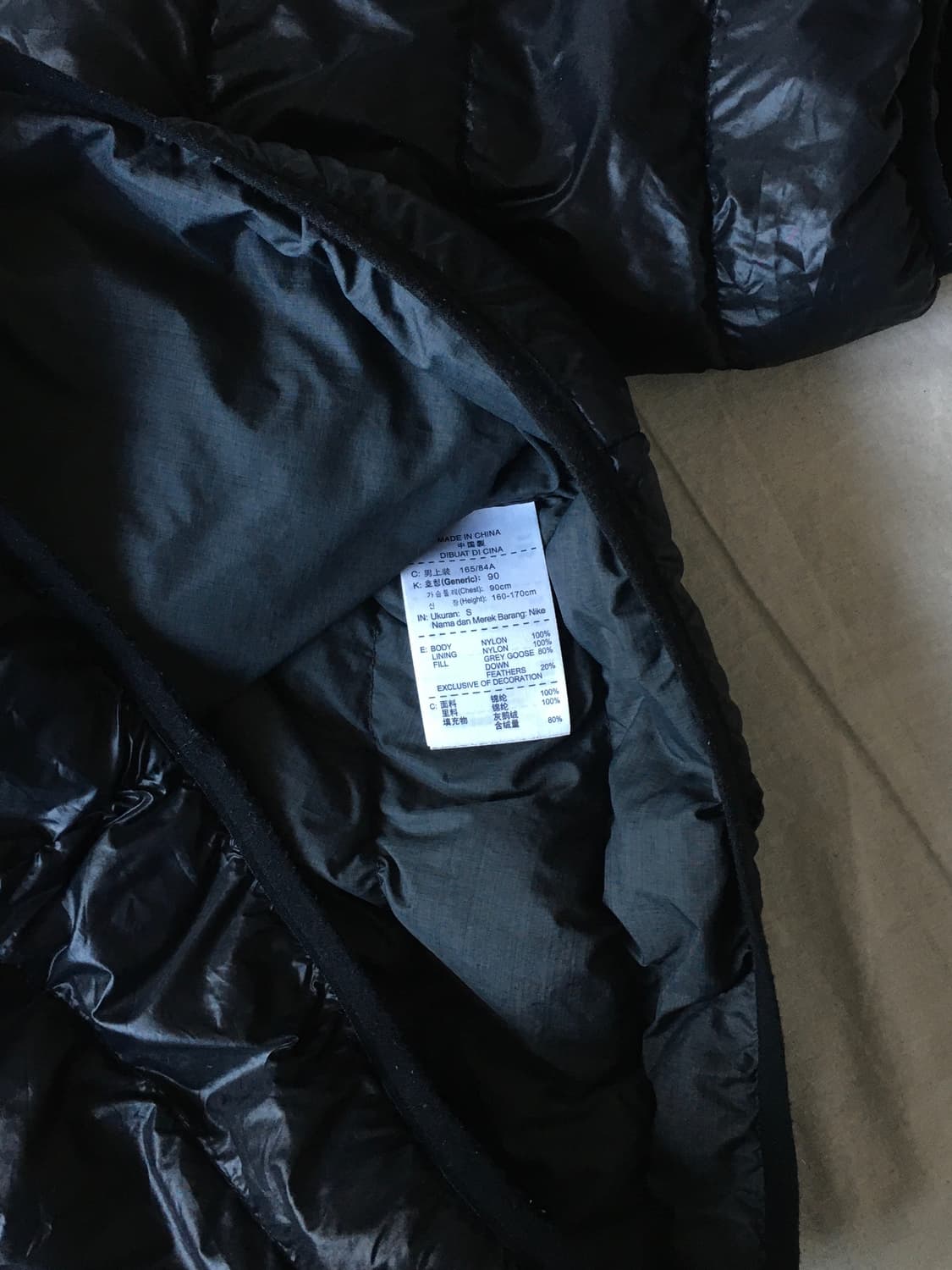 나이키 후드 경량패딩 상품이미지5