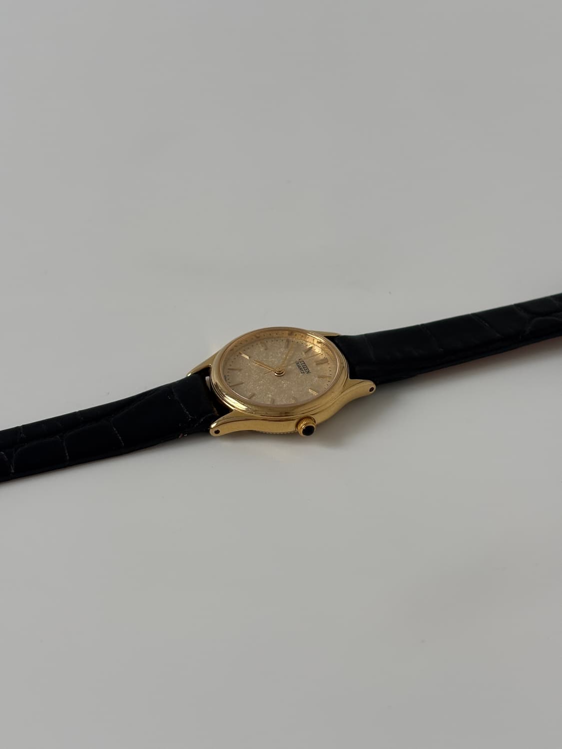 1980s Gold Texture Dial Ladies Quartz 상품이미지5