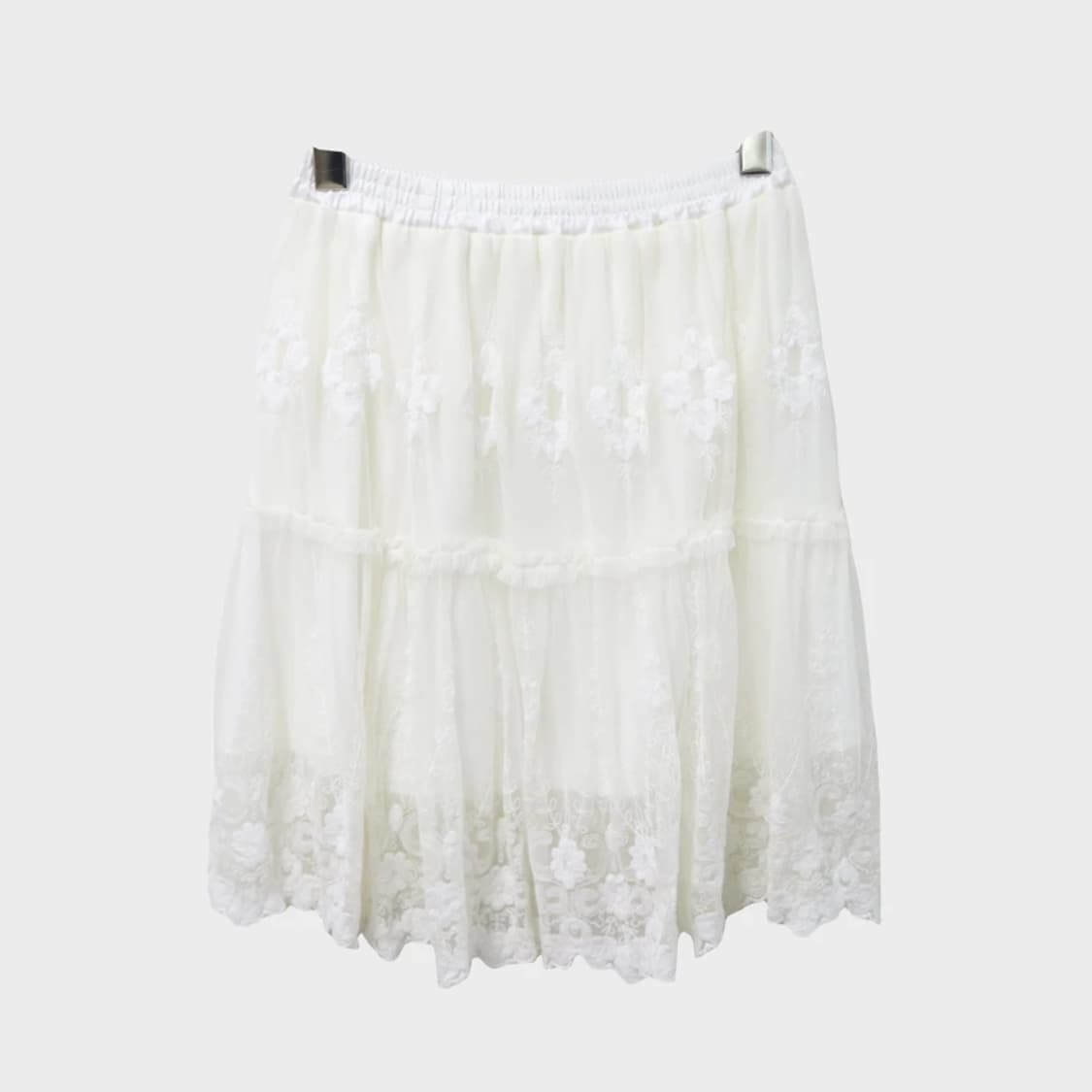 시네마클럽 레이스 미디 스커트 66847 상품이미지1