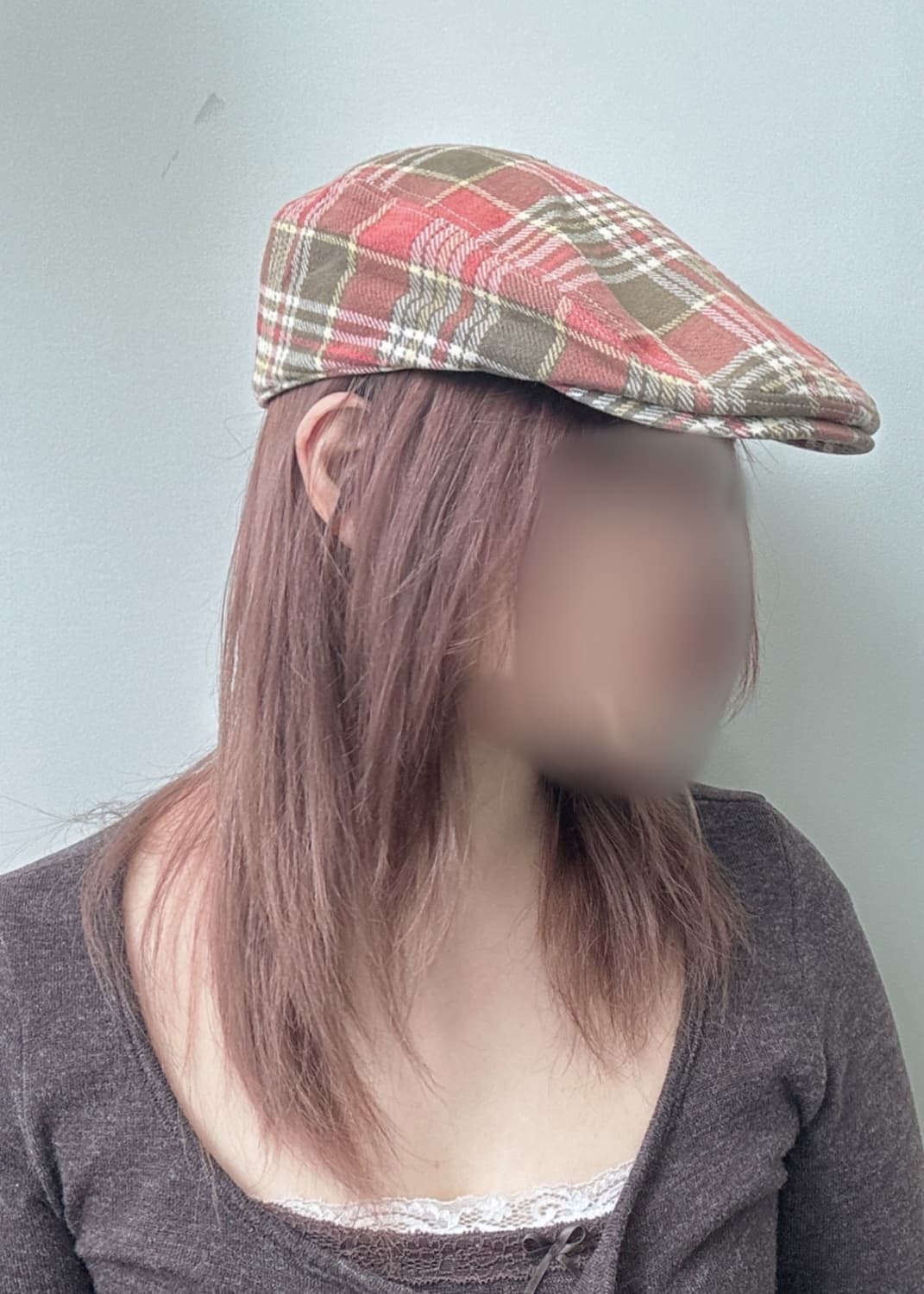 오렌지 믹스 체크 헌팅캡 상품이미지7