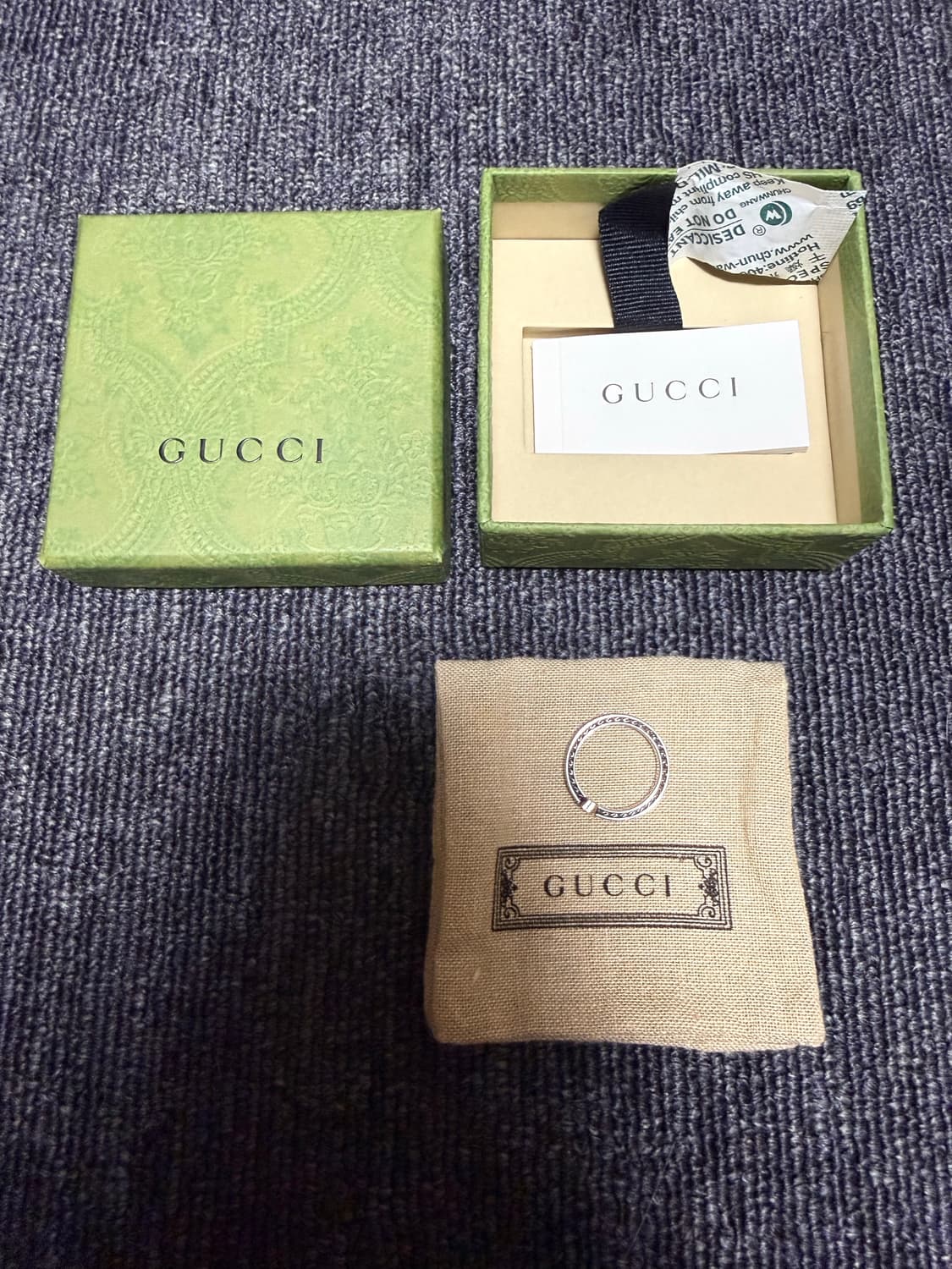 구찌 가옥 한정판 반지(화이트15호) 상품이미지3