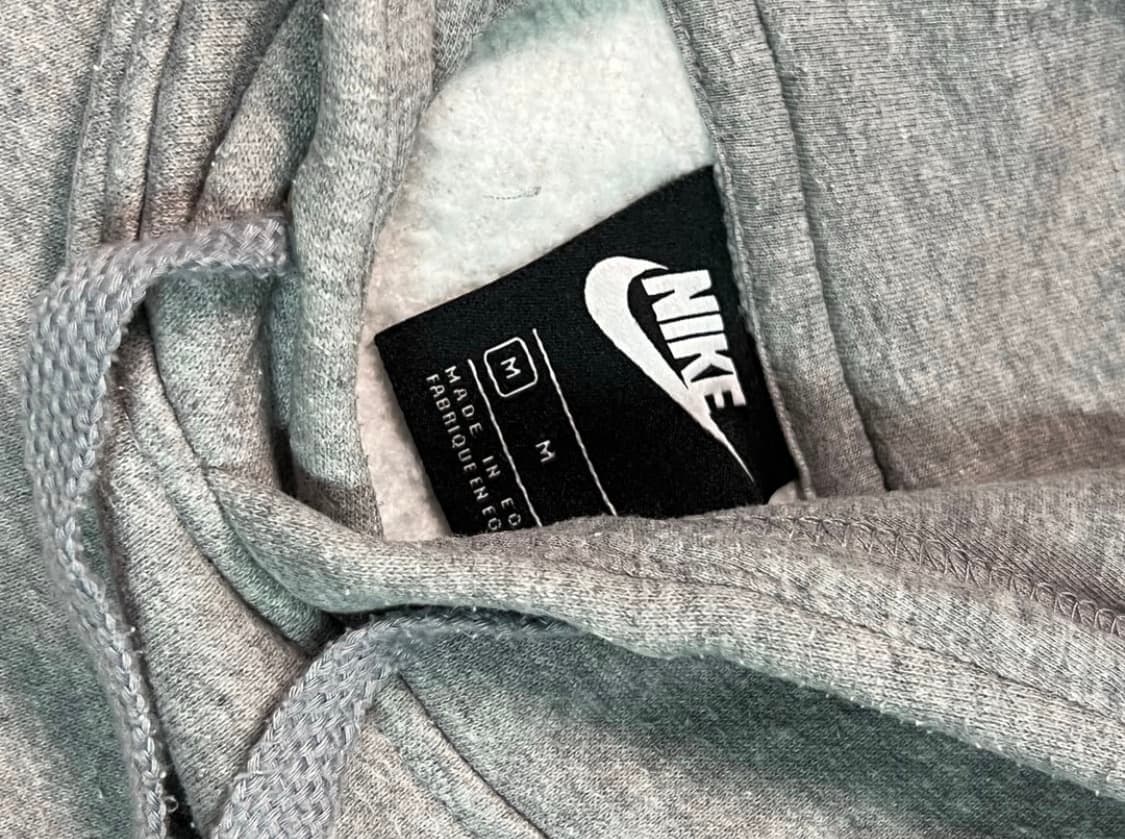 나이키 기모 후드티 M 회색 상품이미지2