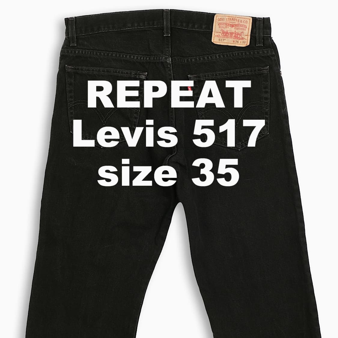 빈티지 리바이스 517 흑청 35 인치 LV51736168 상품이미지1