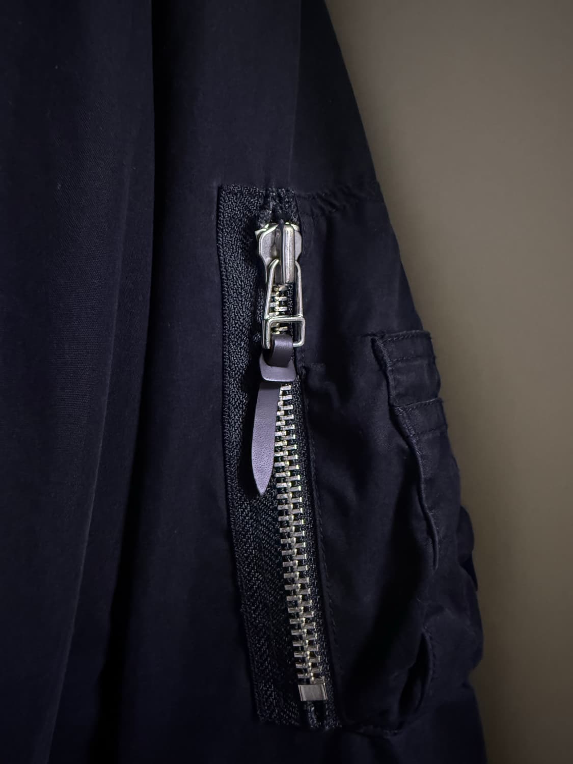 [2] 엔벨로프 노캐스터 ma-1 블랙 울파일 마원 상품이미지6