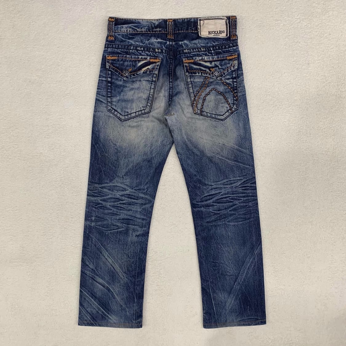[34] 버커루 빅 스티치 스트레이트핏 워싱 데님팬츠 상품이미지1