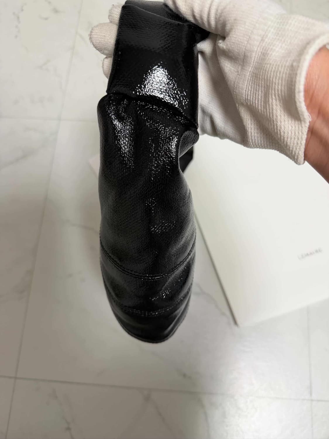 르메르 크루아상 백 코티드 블랙 스몰 상품이미지3