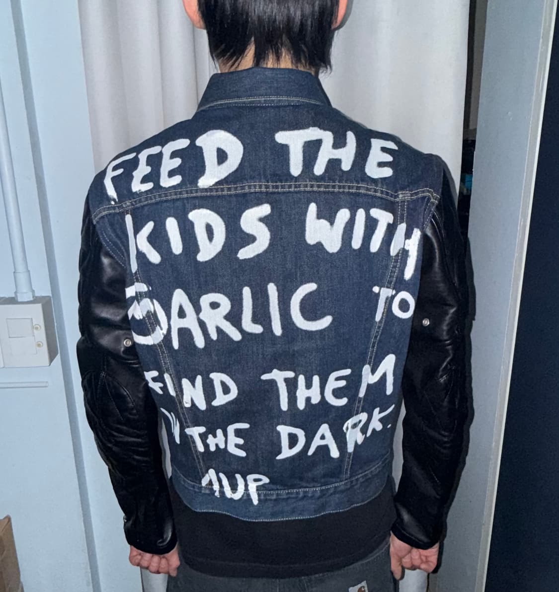 2016 준야 와타나베 가죽 라이더 데님 결합 자켓 상품이미지3