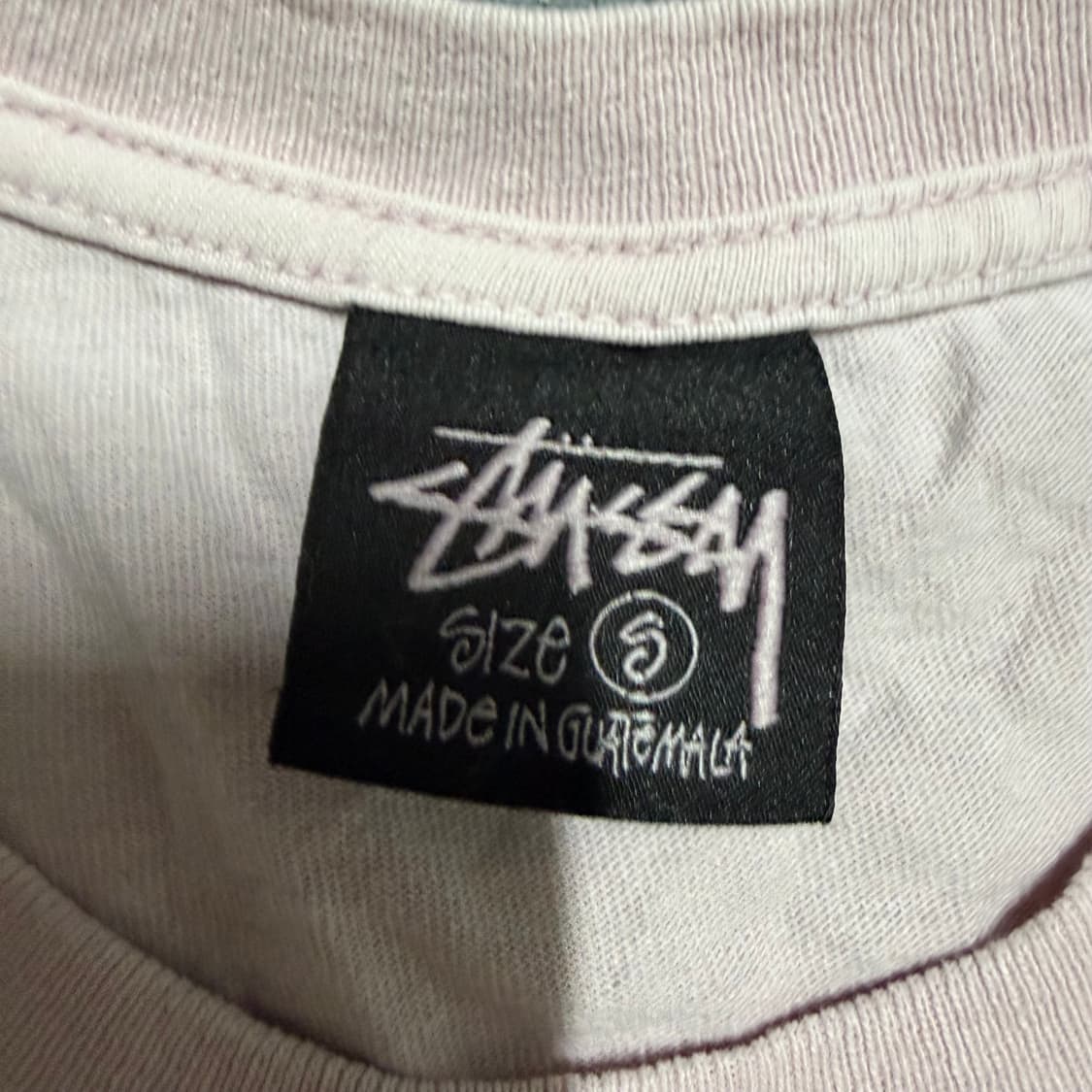 스투시 공룡 핑크 반팔 티셔츠 S 상품이미지2