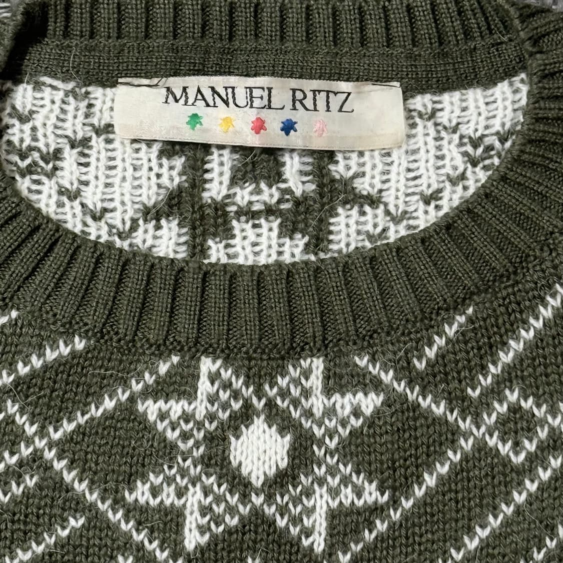 마누엘리츠 italy manuel ritz 노르딕 니트 (105) 상품이미지2