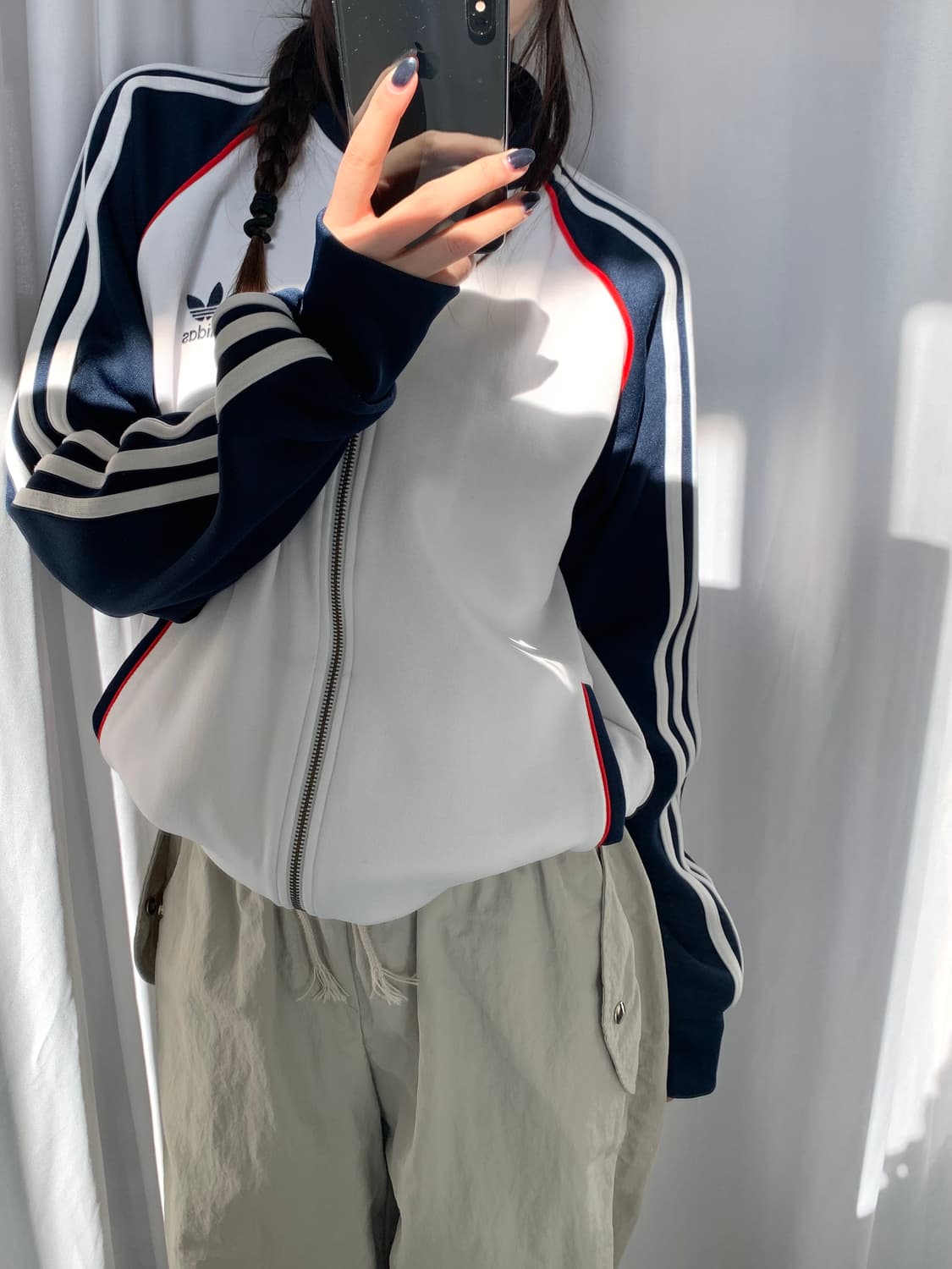 Adidas 아디다스 슈퍼스타 화이트 네이비 유넥 져지 상품이미지1