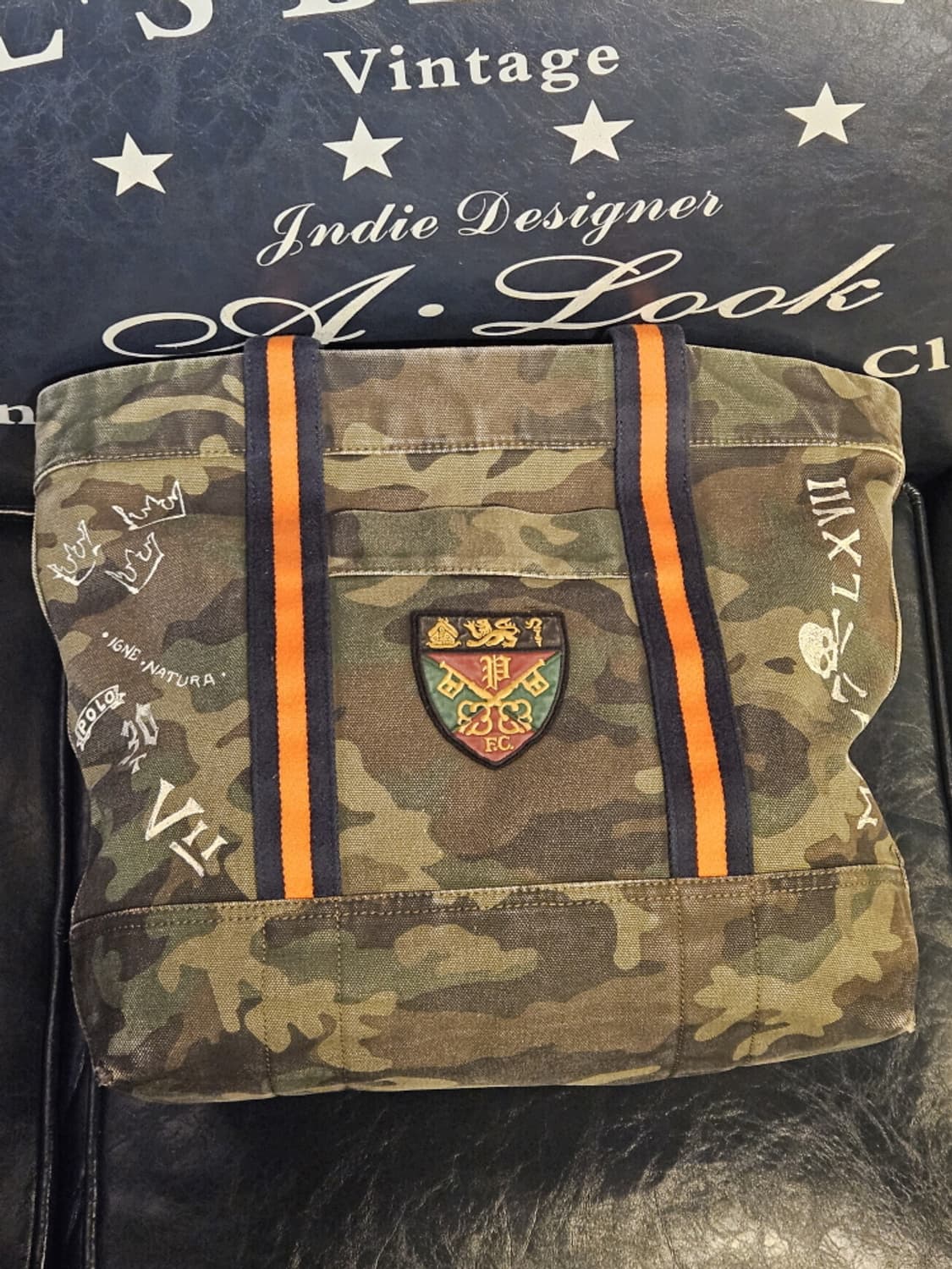 폴로랄프로렌 캔버스 카모 럭비 토트백 ( 41X35X16 )/ 10022 상품이미지5