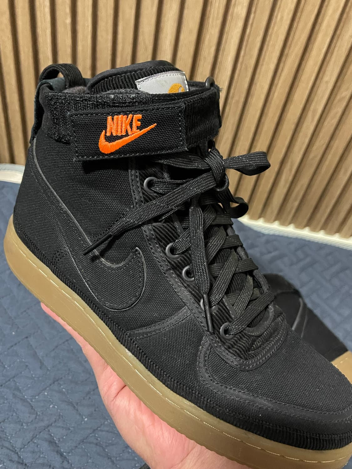 나이키 x 칼하트 반달 하이 슈프림 블랙 260mm 상품이미지4