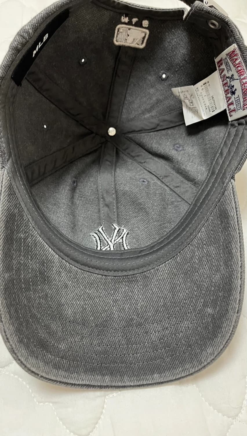 MLB 베이직 워싱 언스트럭쳐 볼캡 뉴욕양키스 상품이미지2