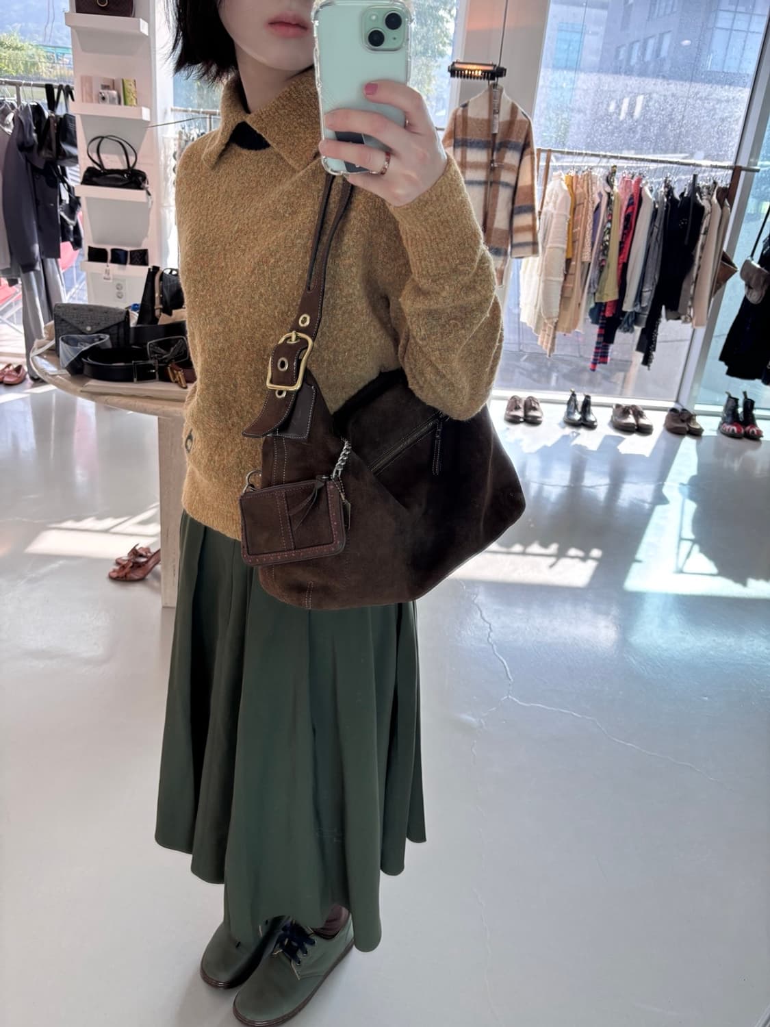 Vintage Old Coach Suede Bag 상품이미지1