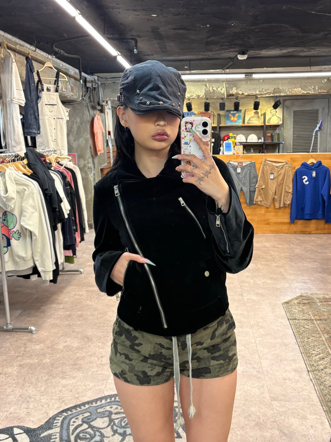 쥬씨쥬디 블랙 벨벳 자켓 #csz4332 상품이미지4