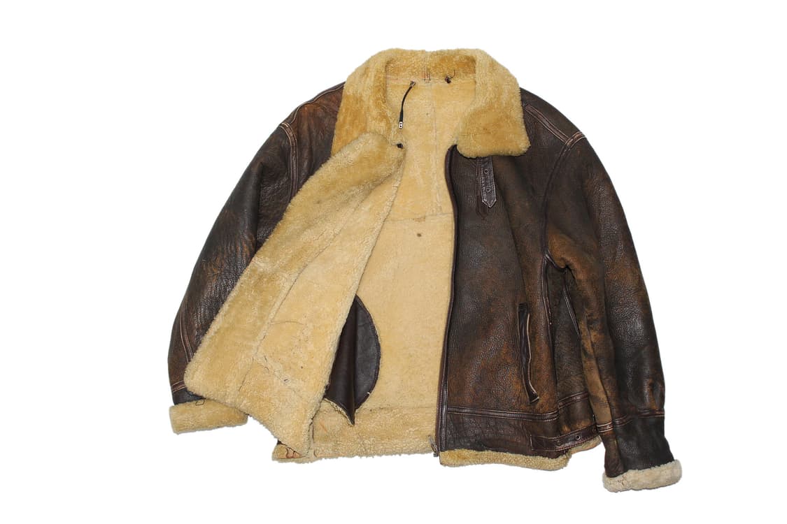 1990s USA Sheepskin B-3 Flight Jacket 상품이미지5