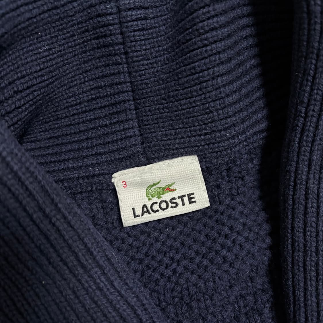 90s 라코스테 숄카라 가디건 상품이미지5
