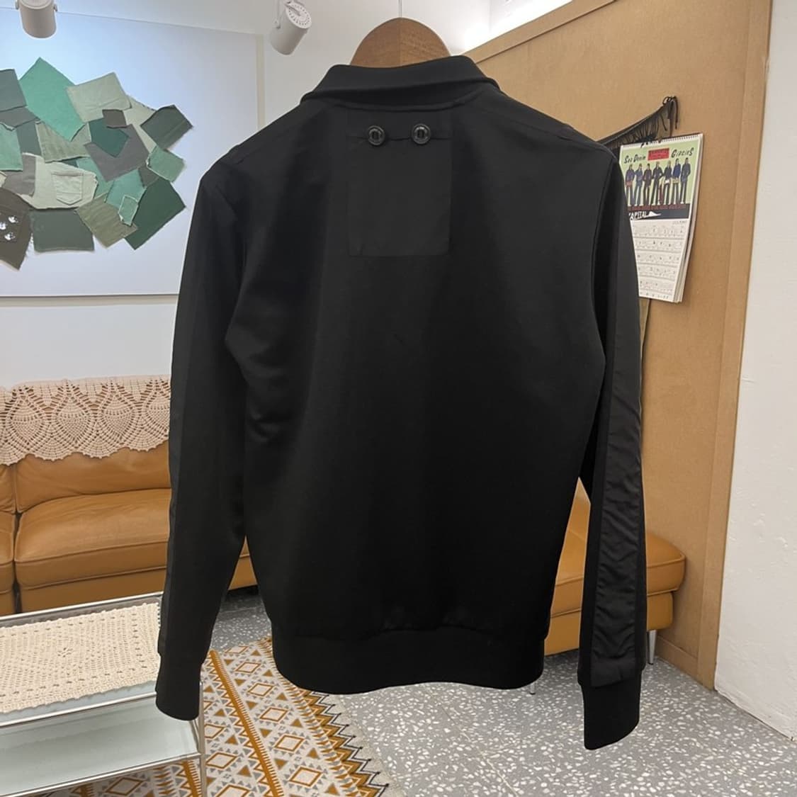 55DSL 빈티지 스트릿 락시크 올블랙 슬림핏 져지 자켓 C11175 상품이미지4