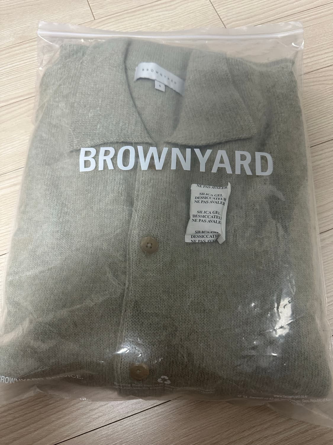 브라운야드 알파카 가디건(올리브) 5사이즈 판매 상품이미지8