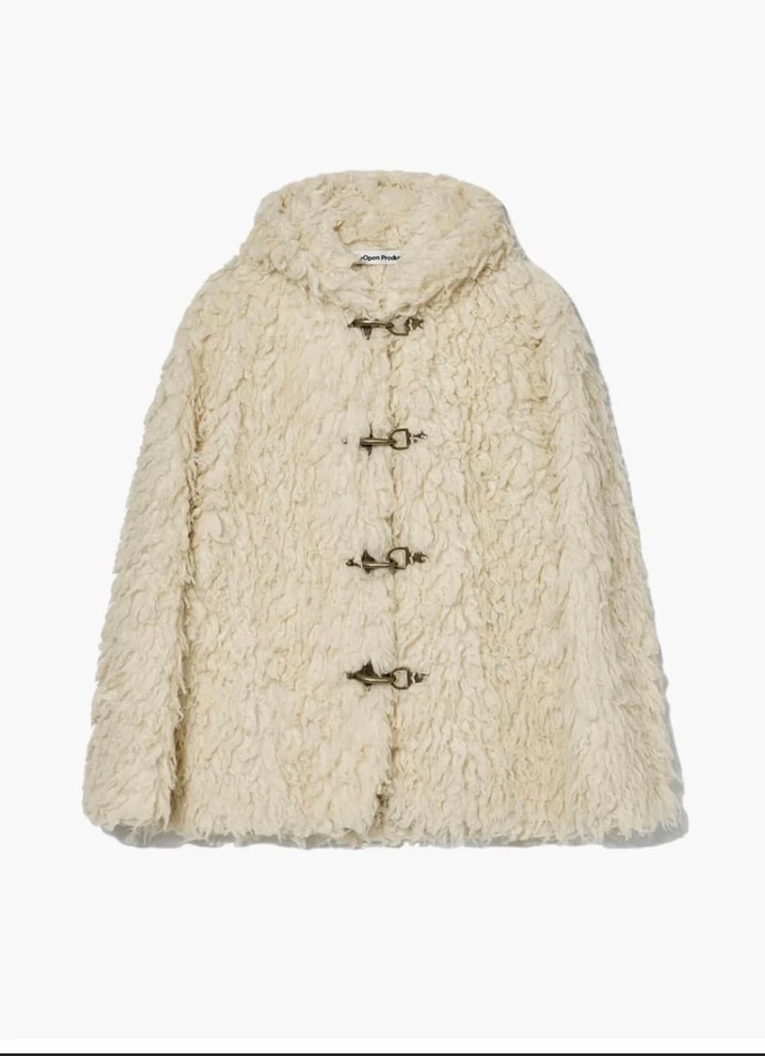 더오픈프로덕트 시어링 더플 퍼 자켓 아이보리 상품이미지1
