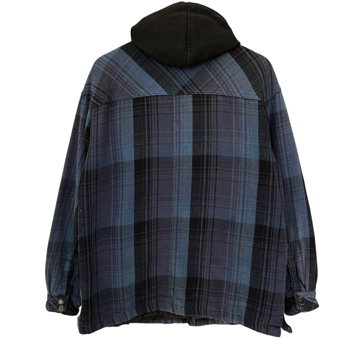 디키즈 네이비 체크 후드 워크 자켓 점퍼 L 상품이미지2