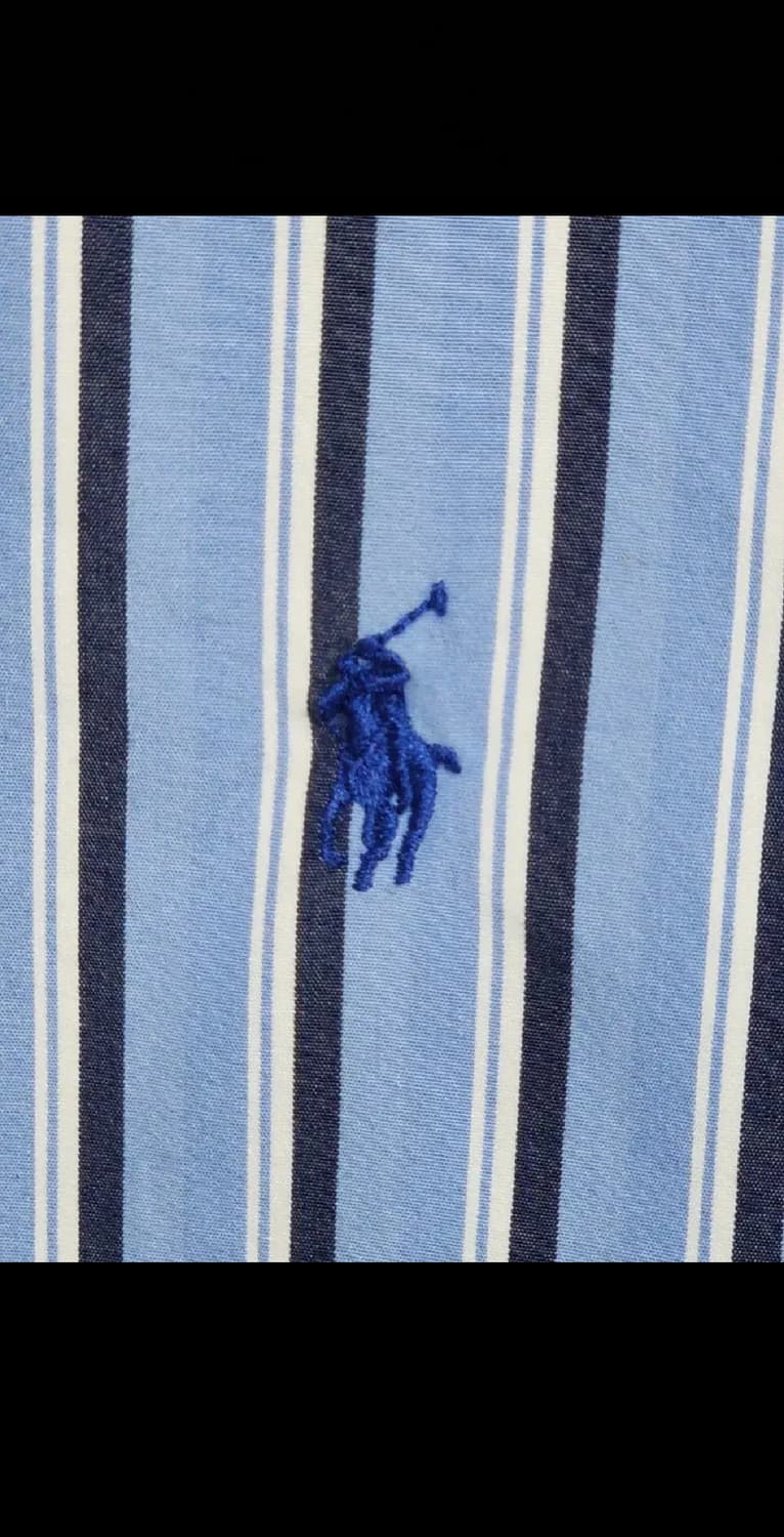 (L) 랄프로렌 폴로 셔츠 스트라이프 로고 남방 캐주얼  상품이미지4