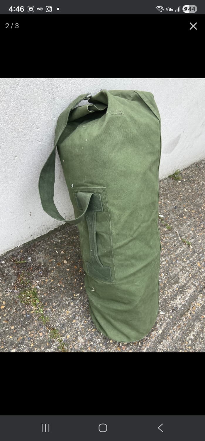 영국군 캔버스 미니 더블백 상품이미지1