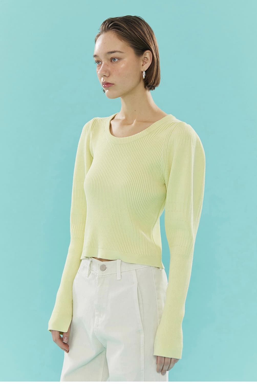 아위 볼륨슬리브 니트  상품이미지3