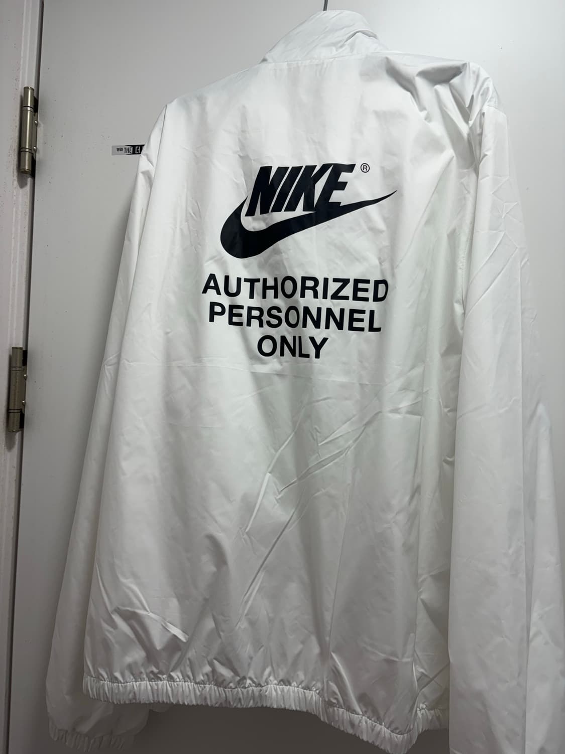 나이키 풀집 우븐 자켓 화이트 블랙 상품이미지2