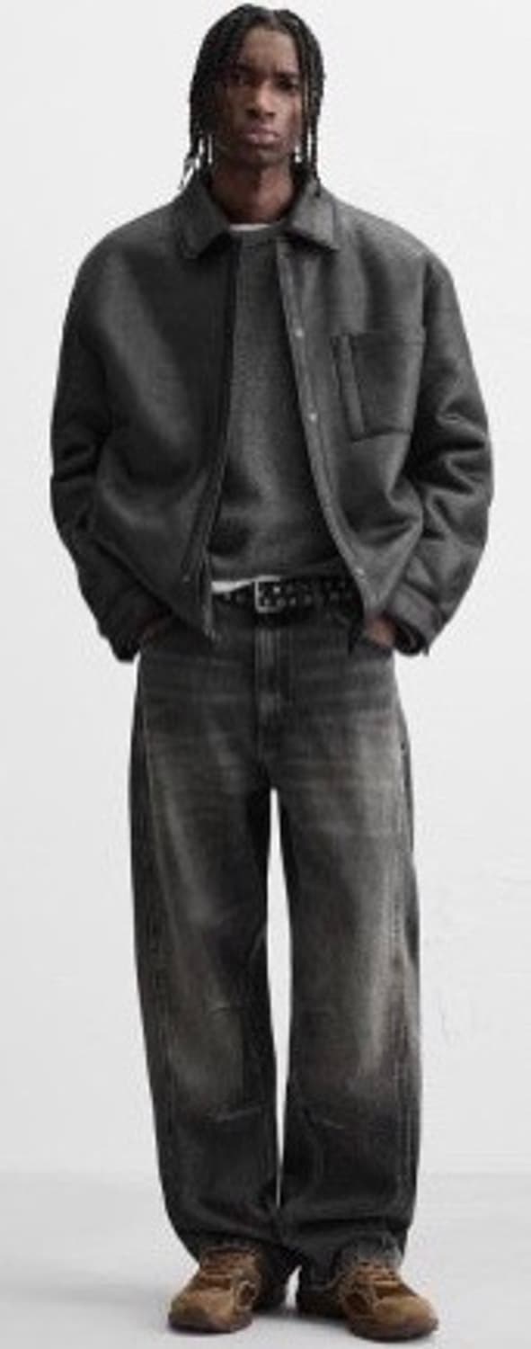 자라 가죽자켓 블랙 판매합니다 상품이미지1