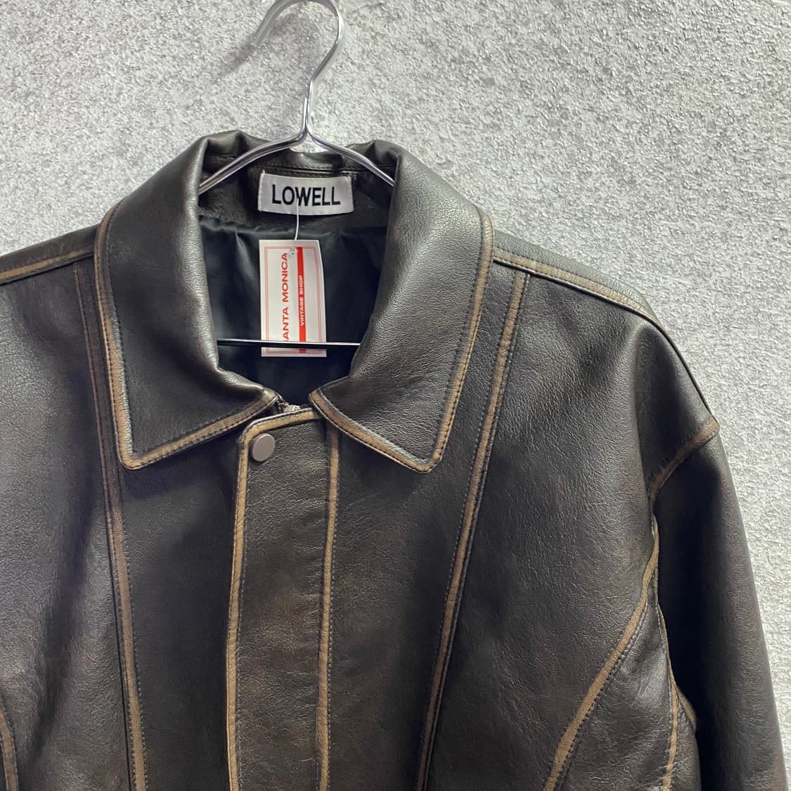 LOWELL 라인 레더 자켓 A6 상품이미지3
