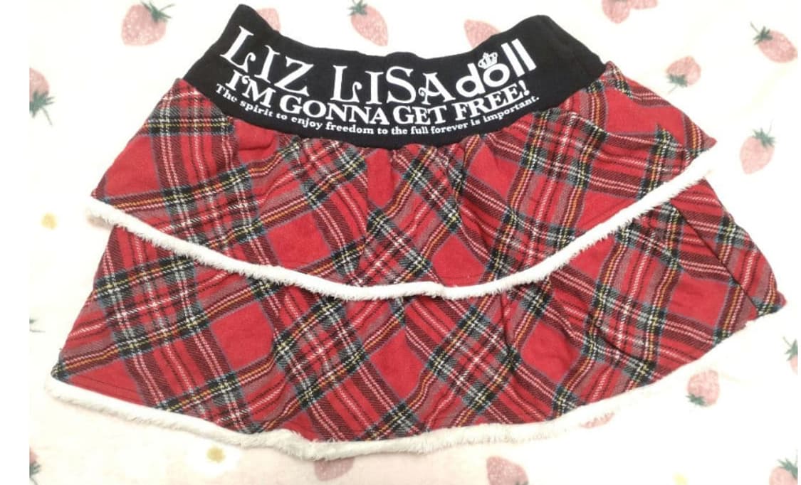 리즈리사 돌 lizlisa doll 후리스 집업 스커트 큐롯 세트 갸루 상품이미지5