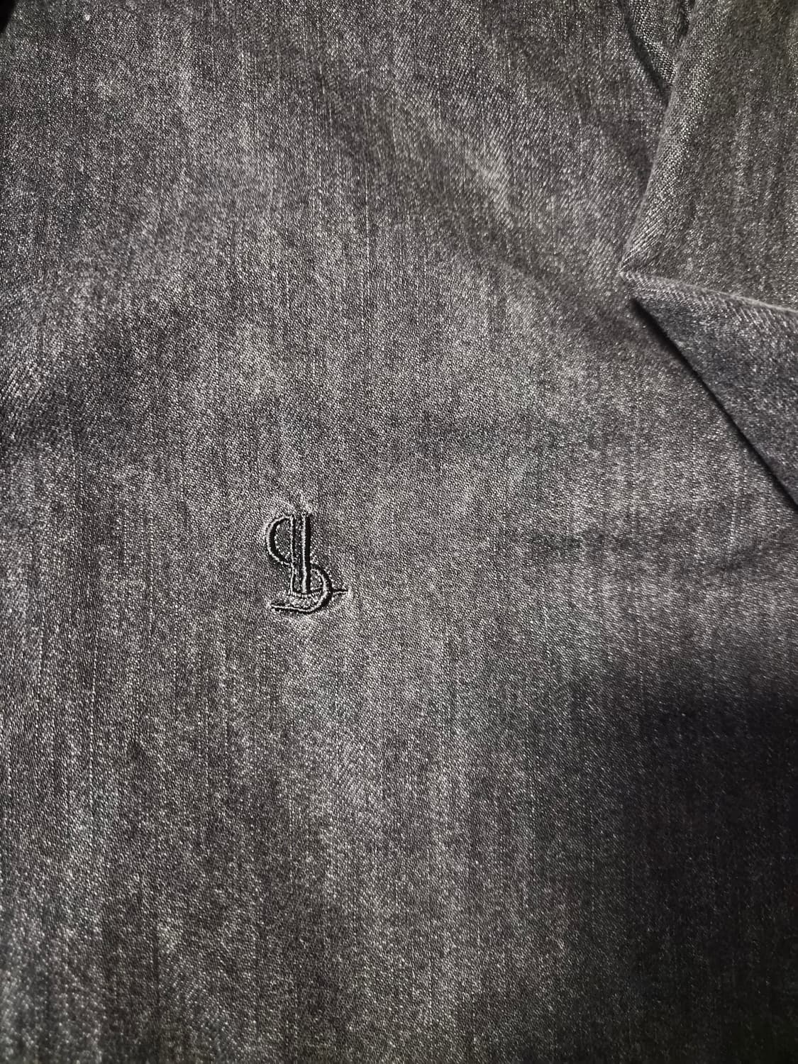 [라퍼지스토어] 오버핏 데님 셔츠 (블랙/차콜) 상품이미지4