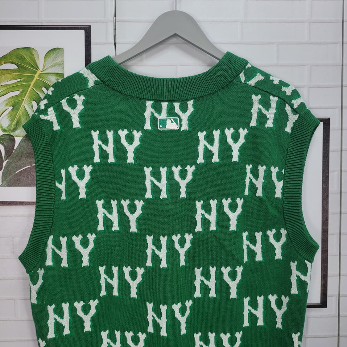 MLB 엠엘비 클래식 모노그램 전판패턴 베스트 조끼 남여공용 M사이즈 상품이미지5