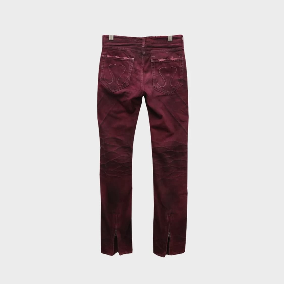 시바라이즈 워시드 버건디팬츠 60736 상품이미지1