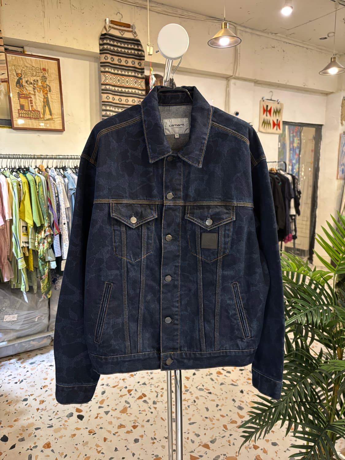 셋업보유중)칼하트윕 카모블루스톤자켓DUCK HELSTON JACKET 상품이미지1