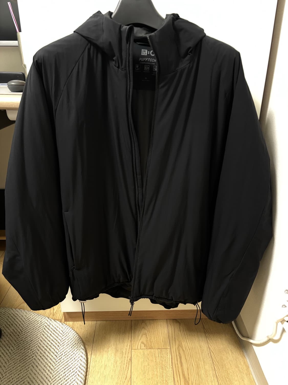 유니클로c 퍼프테크파카 블랙 xl 상품이미지1