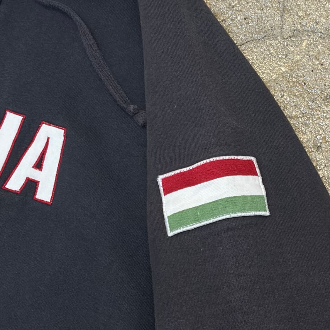 00s 미국 빈티지 블루마린 이탈리아 헤비코튼 후드집업 상품이미지5