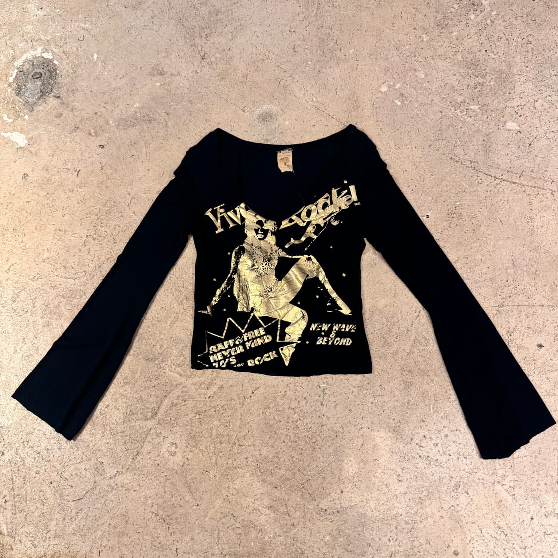 골드 프린팅 롱슬리브 상품이미지2