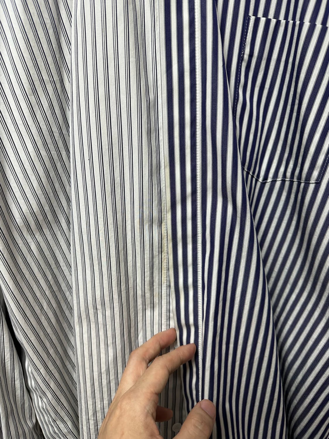 준지 스트라이프 셔츠 46 판매합니다 상품이미지3