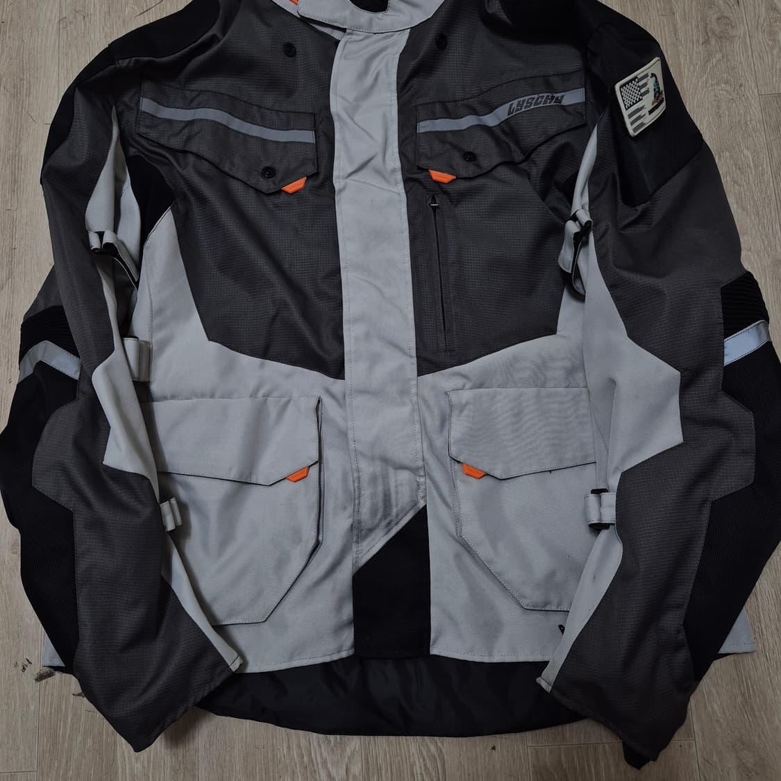 LYSCHY 라이시 남성 사이드패치 레이싱 오토바이 바이크 자켓 5XL 상품이미지3