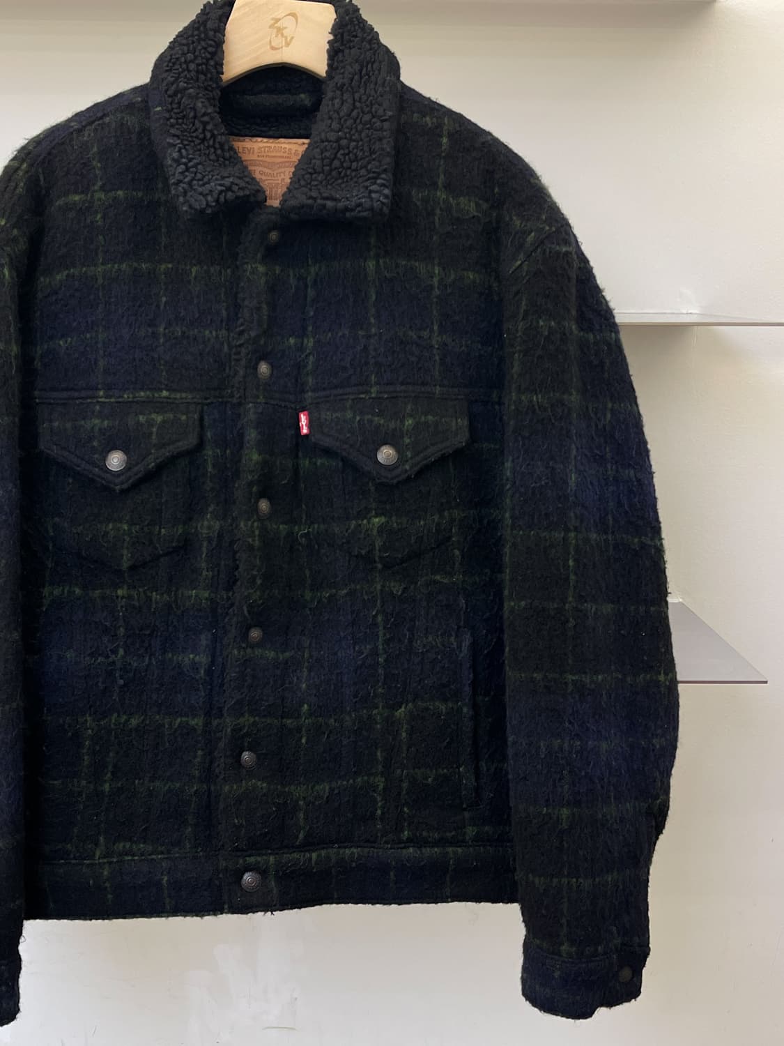 리바이스 쉐르파 체크 트러커 자켓 상품이미지3