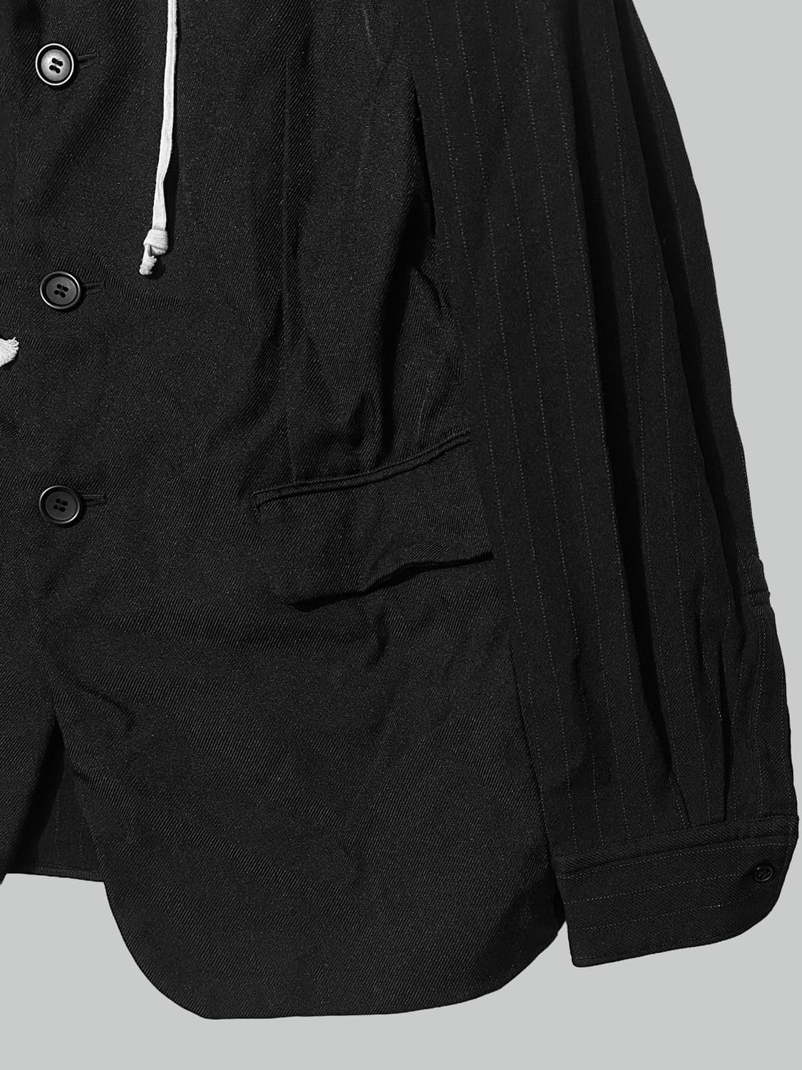 꼼데가르송 블랙 축융 후드 블레이저 상품이미지4