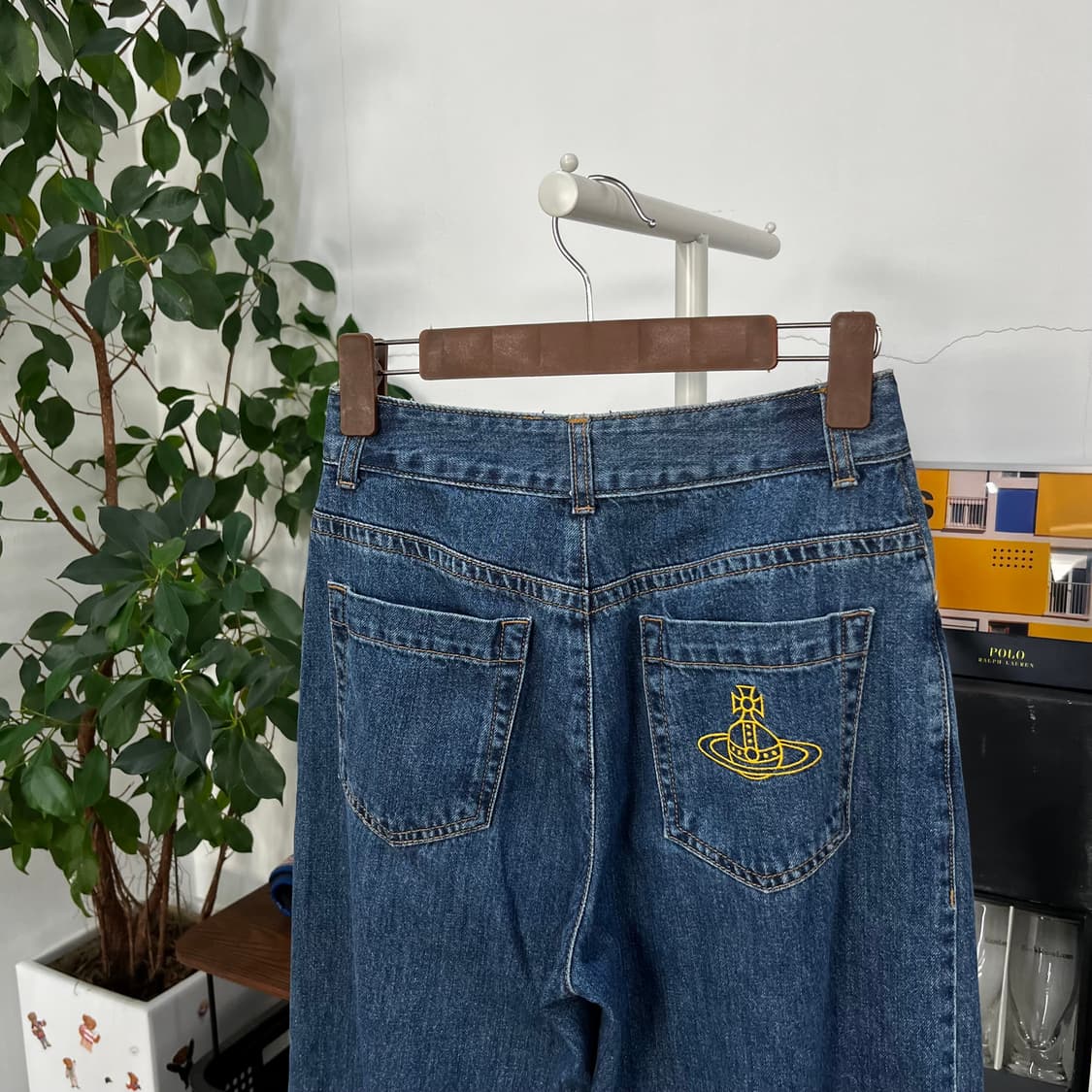 비비안웨스트우드 와이드 데님팬츠 38 상품이미지2