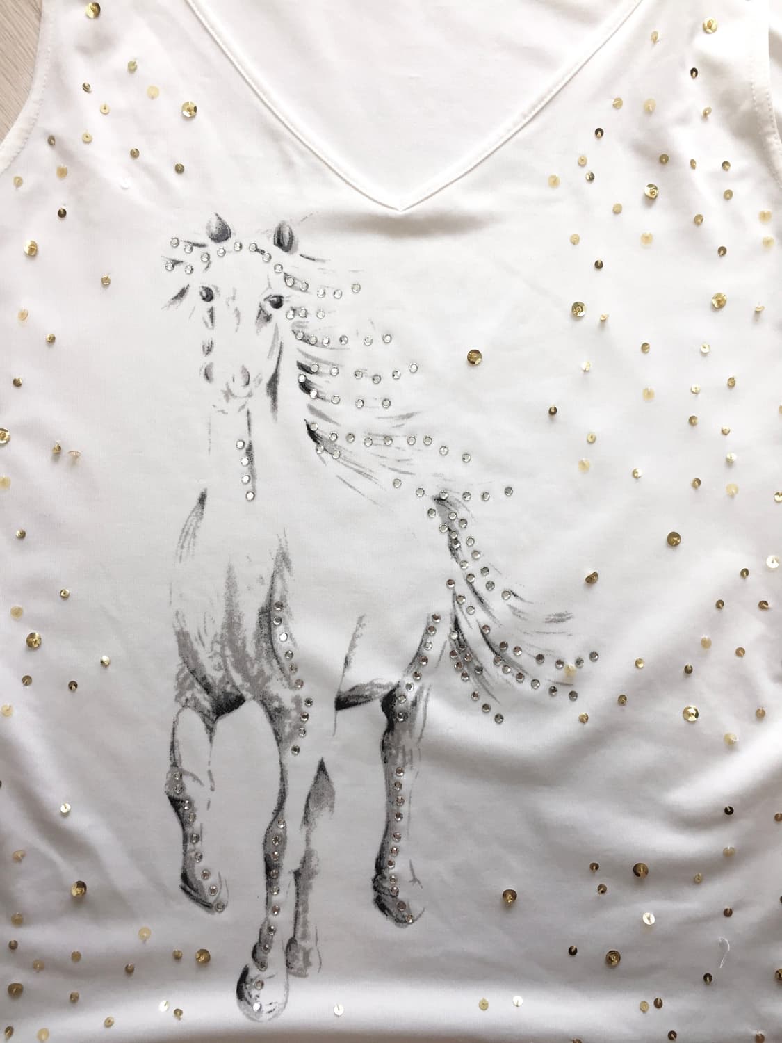 Horse Print Spangled Top 상품이미지7