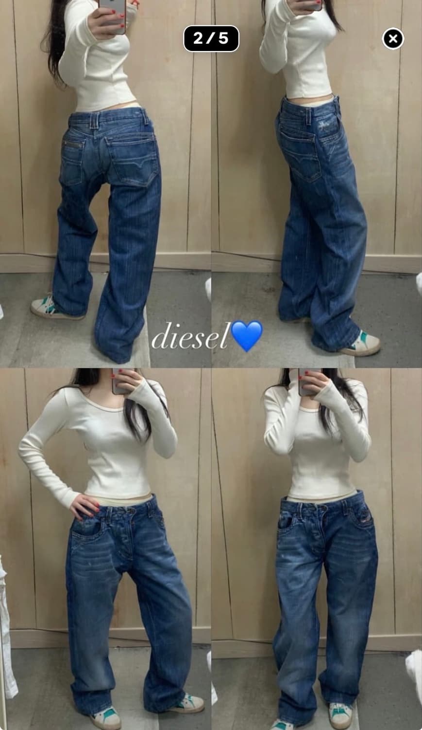 [직수입] 빈티지 diesel 데님 트라우저 상품이미지2