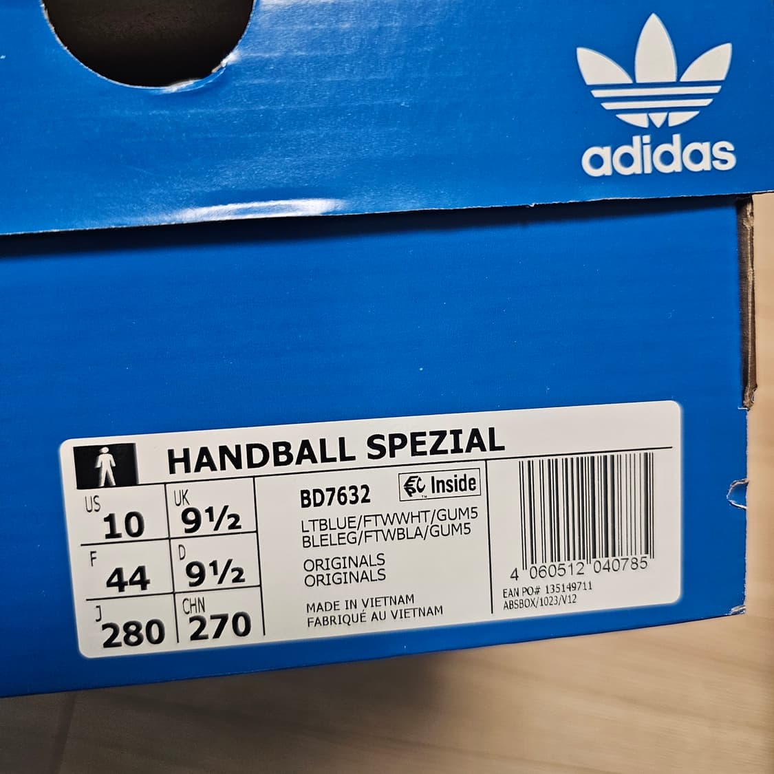 280 새제품) 아디다스 스페지알 핸드볼 라이트 블루 하늘색 BD7632 상품이미지5