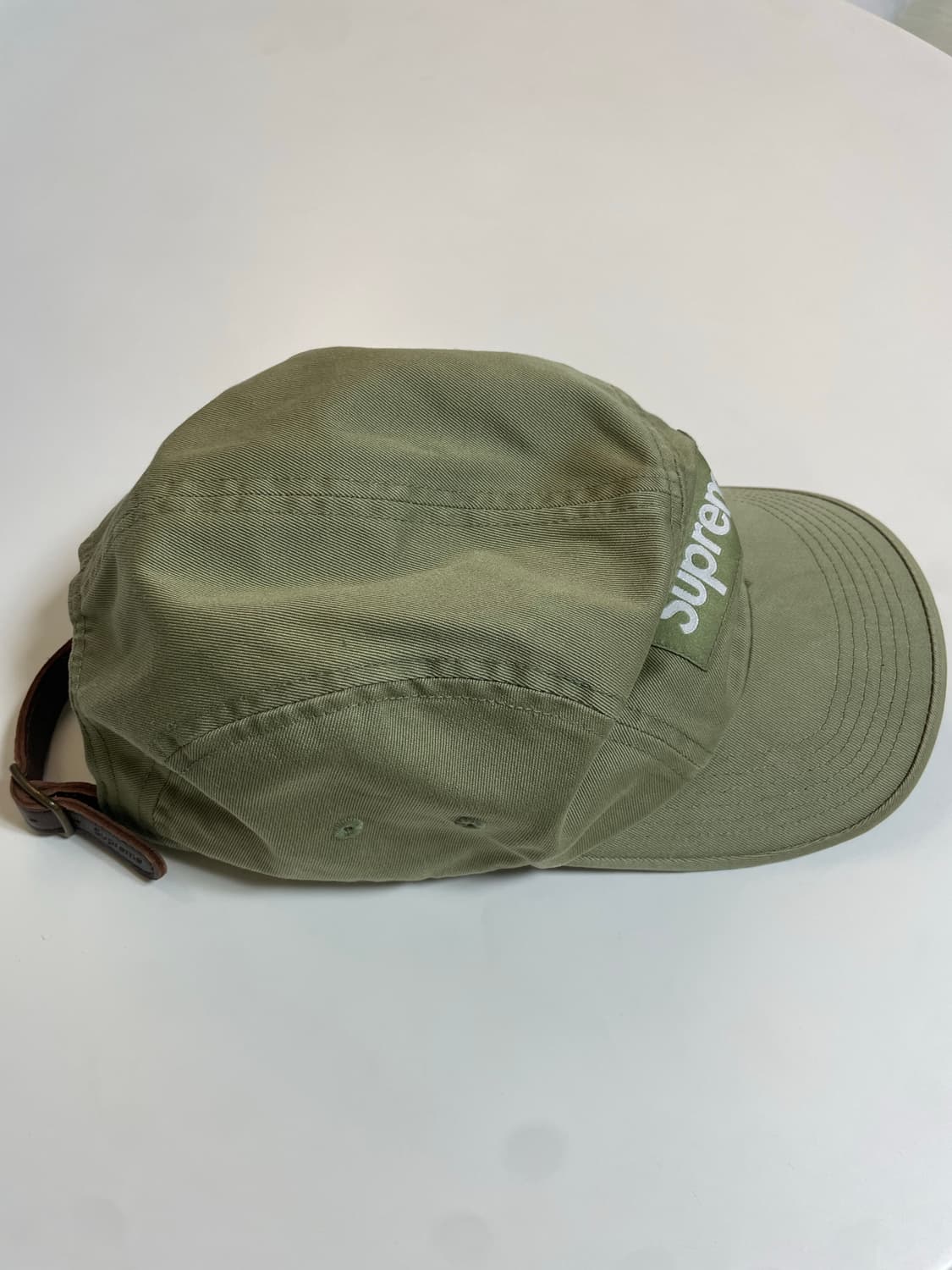 23ss) 슈프림 워시드 치노 트윌 캠프캡 올리브 상품이미지4