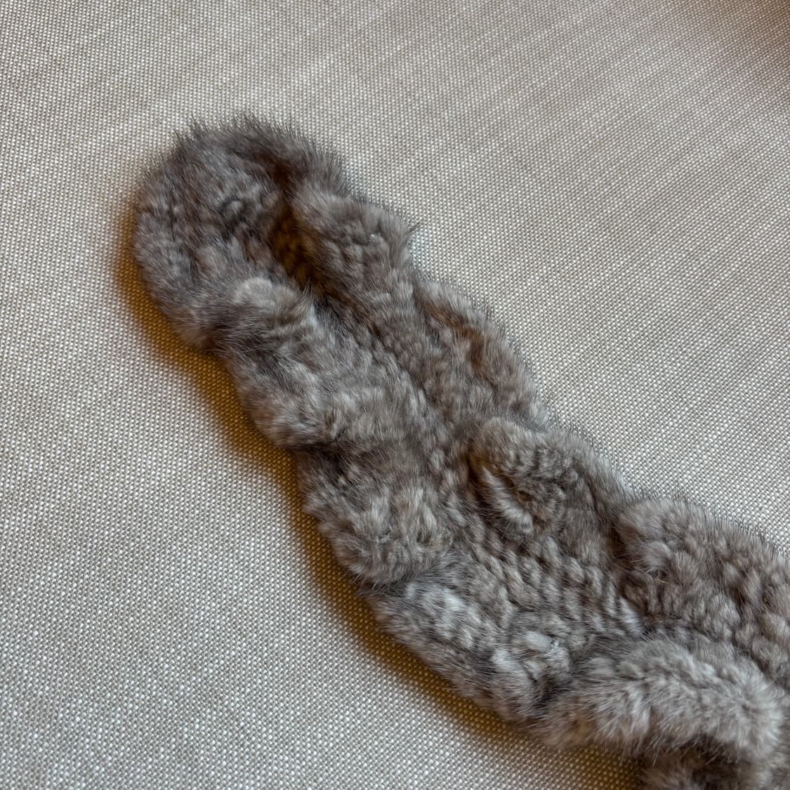 페리엘리스 프릴고리 쁘띠 밍크 머플러 투톤 그레이 상품이미지7