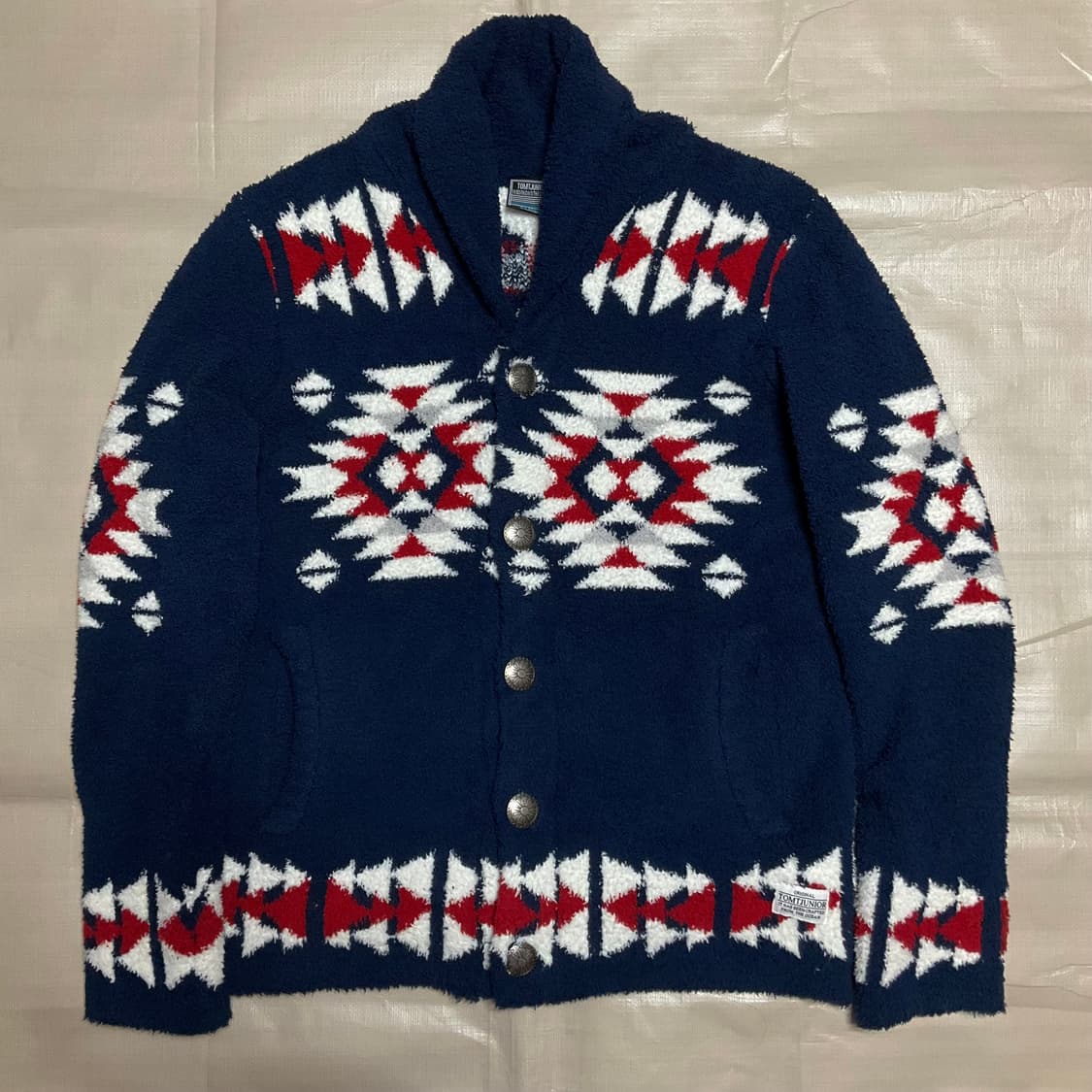 빈티지 나바호 콘초 숄 가디건 XL 상품이미지2